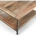 thumbnail image 5 of Pemberly Row Industrial Mango Wood 34" Square Coffee Table in Natural, 5 of 9
