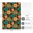 thumbnail image 2 of 2 Pcs Pioneer Flower Floral Print Pattern Kitchen Towels, Funny Microfiber Dish Towel Set, 18" X 26" Tea Towels, 2 of 6