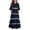 Navy, variant on BLTIBY Boho Dresses for Girls Striped Printed Crew Neck Maxi Dress Summer House Dresses with Pockets Light Blue 13-14 Years