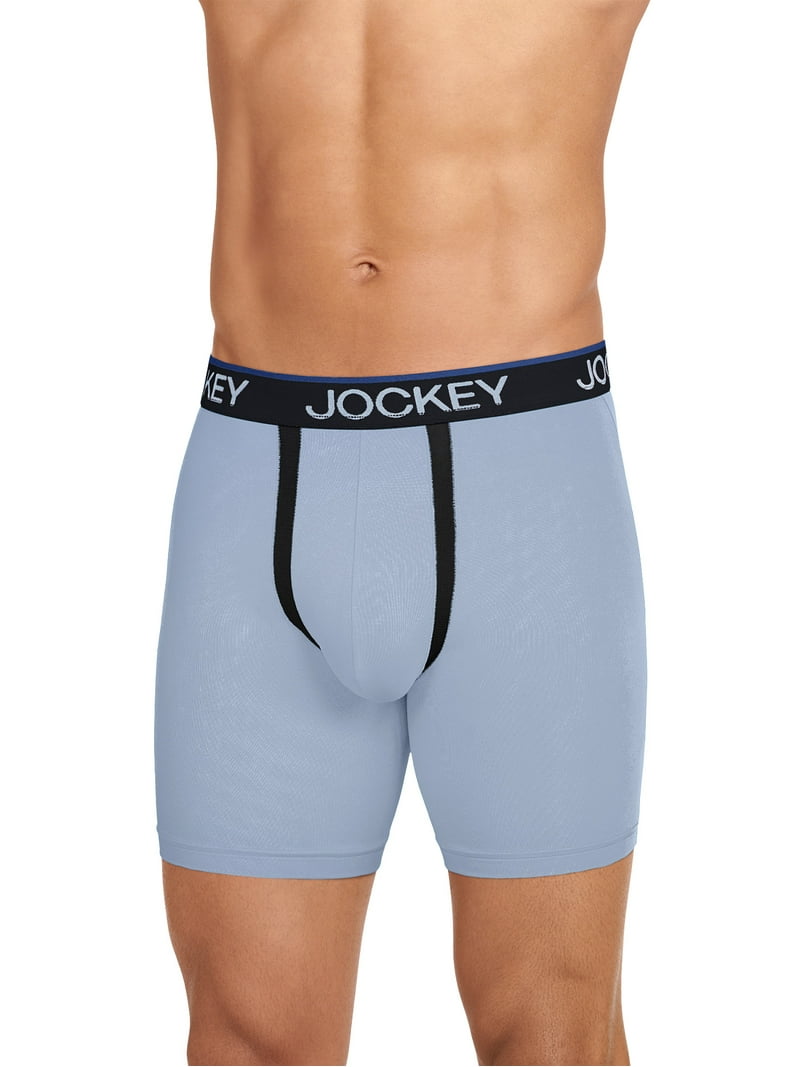 Jockey Essentials Men's Microfiber Zero Chafe Boxer Briefs 6