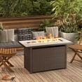 thumbnail image 5 of Asofer 8 Piece Outdoor Patio Conversation Sets，Patio Sectional Furniture Set with Fire Pit and A Coffee Table for Courtyard，Poolside，Party，Gray, 5 of 16