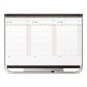 Prestige 2 Total Erase 3-month Calendar Board, 36 X 24, White, Graphite Frame