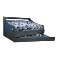 thumbnail image 3 of Iconic Pet Sassy Paws Multipurpose Wooden Pet Bed with Feeder for Dogs & Cats - Charcoal Gray - Small, 3 of 5