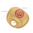 thumbnail image 2 of VERDANVERSE 10Ud Llavero Colgante Dorado Con Campana Y Símbolo Fu Para Amuleto De Suerte Y Protección, 2 of 6