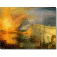 thumbnail image 1 of Ceramic Tile Mural-Joseph Turner Historical Backsplash Tile Mural 29. 32" w x 24" h using (12) 8 x 8 ceramic tiles, 1 of 3