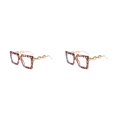 thumbnail image 4 of Guardurnaity Gafas de lectura con lentes antiazules, gafas colgantes de moda con montura grande, gafas de lectura con luz azul de aleación, Tipo 2 2piezas, 4 of 6