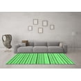 thumbnail image 3 of Ahgly Company Indoor Square Abstract Emerald Green Modern Area Rugs, 7' Square, 3 of 4