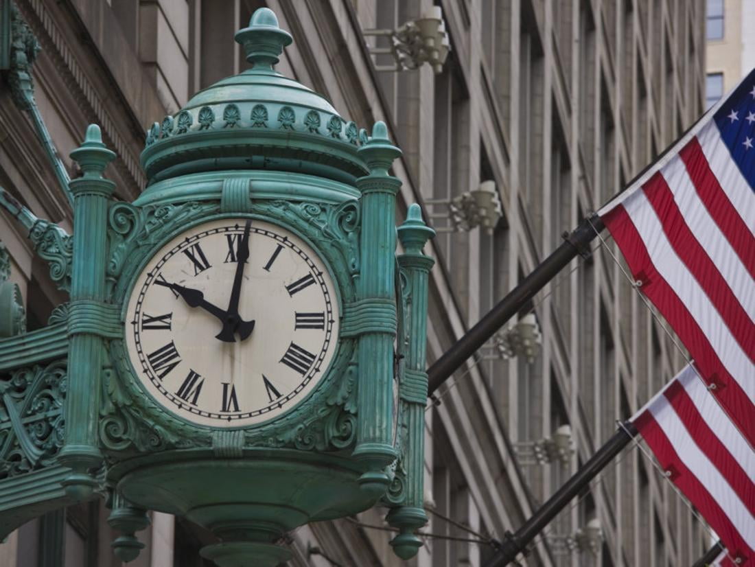 Marshall Field Building Clock, Now Macy's Department Store, Chicago