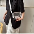 thumbnail image 7 of Kukuzhu Women's Cute Mini Shoulder Bag Coquette Fairycore Transparent Small Handbag Kawaii Messenger Bag Accessories (Black,One size), 7 of 7