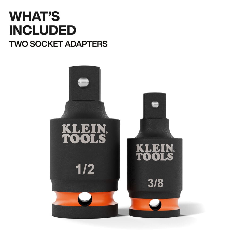 Klein Tools Swivel Impact Wrench Adapter Set 2 Pieces