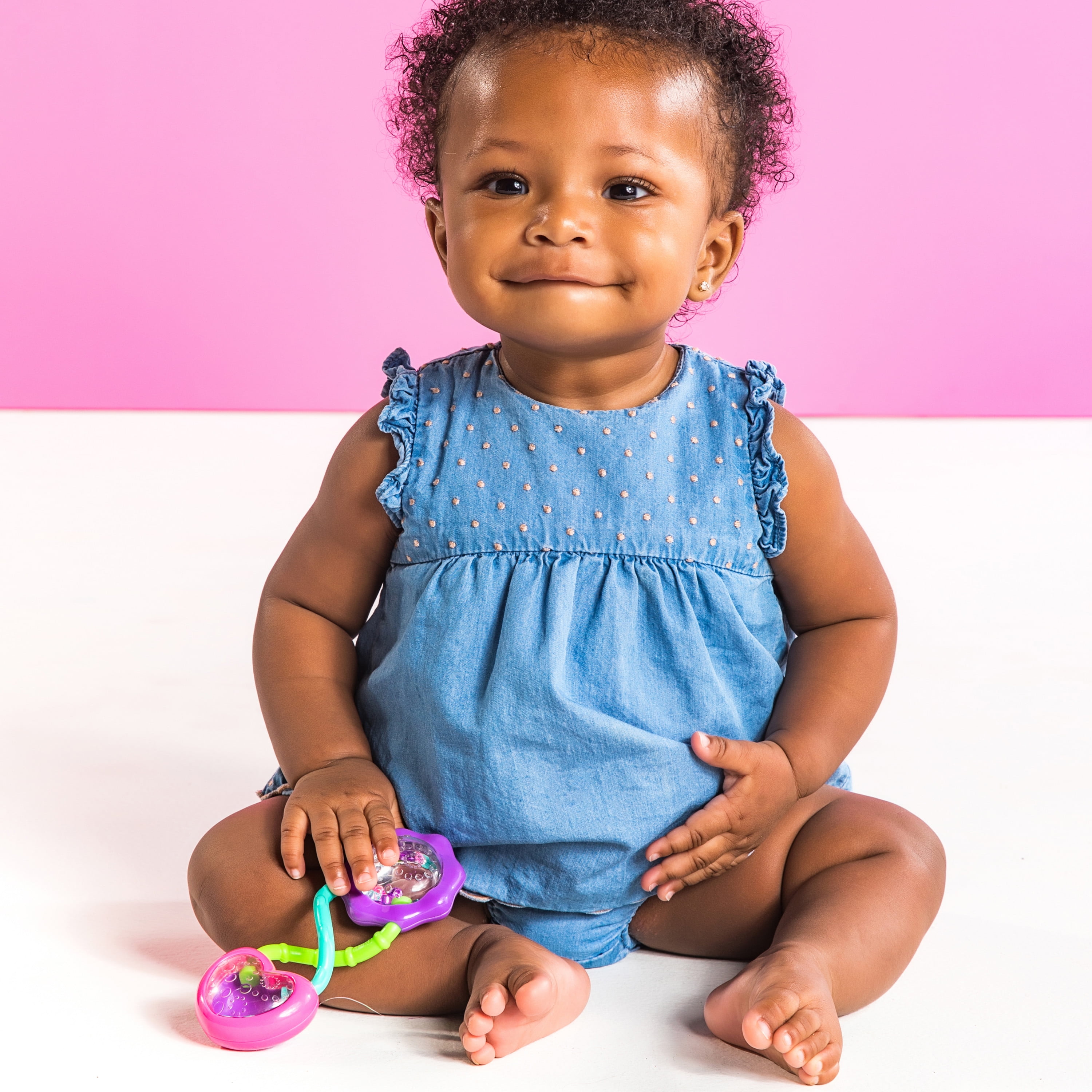 Bright Starts Rattle and Shake Barbell Toy, Ages 3 months +