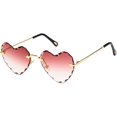 thumbnail image 1 of GFDYREE Lunettes de Soleil Unisexes Mode Bleu Rose Triangle Non Polarisées UV400, 1 of 6