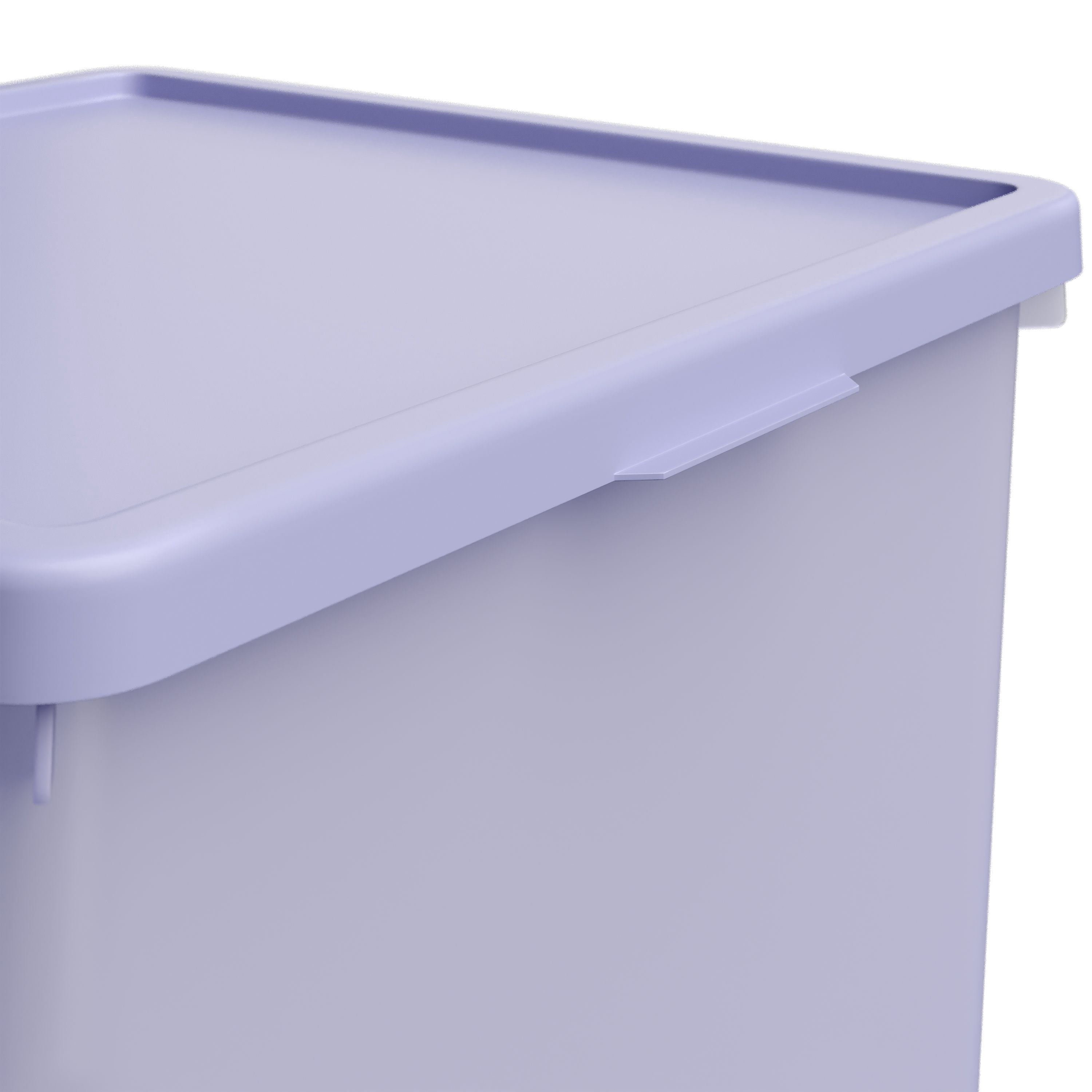 Mainstays Kids Purple Large Plastic Storage Bin with Lid