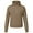 Khaki, variant on Pdbokew Women's Waffle-Knit Hoodie Top with 1/2 Zip for Casual Wear Autumn Sweatshirt Black L