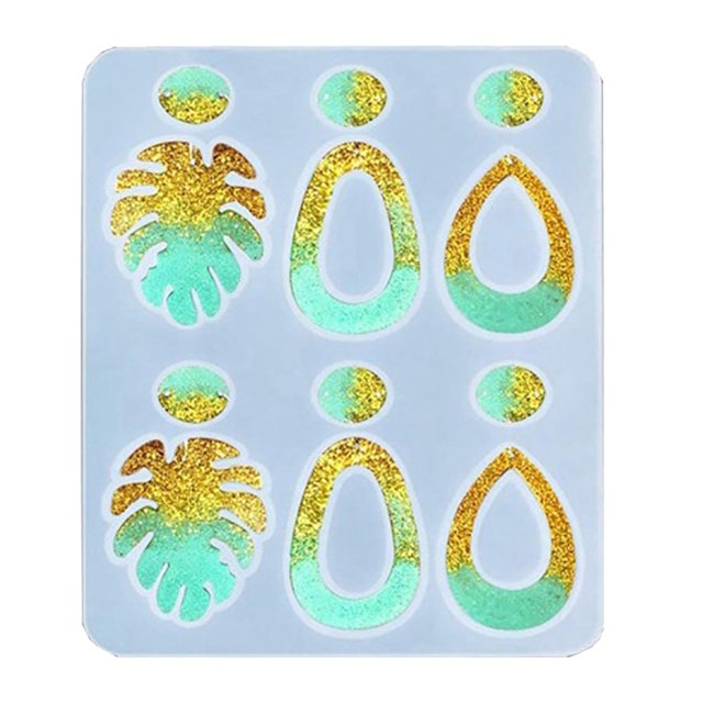 Earrings Casting Mold Irregular DIY Jewelry Silicone Mold Earrings Resin Mold