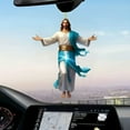 thumbnail image 4 of 2D Vintage Jesus Acrylic Car Mirror Hanging, Clear Colored Religious Pendant for Christmas Thanksgiving, Lightweight Auto Decor, Faith Gift for Drivers, Ministry, 4 of 9