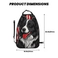 thumbnail image 2 of Pofeuu Independence Day Collie Print 2 Pack PU Leather Kick Mat Back Seat Protector, Universal Car Seat Back Organizer, Waterproof Backseat Protector For Most Car, 2 of 8