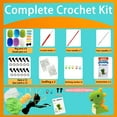 thumbnail image 6 of Beginners Crochet Kit with, 6 PCS Animals Complete Crochet Kit Beginners for Adults and Kids, Craft Knitting Crochet Starter Kit with Step-by-Step Video Tutorial and Instruction ( Frog ，penguin, octo, 6 of 9
