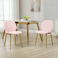 thumbnail image 2 of Chaises de Salle à Manger Velvet, Moderne, Enfant, Rose, (Lot de 2), 2 of 10