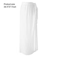 thumbnail image 4 of Wosthever Mujer Gasa Cubrir Señoras Moda Vacaciones Encanto Verano Playa Abrigo largo Ligero Cómodo Ropa de playa Traje de baño Blanco Wosthever OD021084-02, 4 of 6