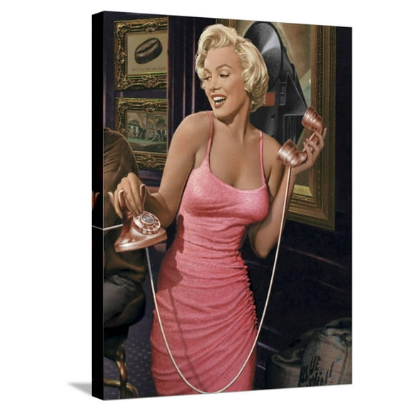 Art.com Marilyn's Call II Stretched Canvas Print Wall Art, 18" x 24"