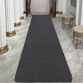 thumbnail image 2 of Ottomanson Non-Slip Hallway Runner Rug 2'7" x 9'10" Indoor/Outdoor Utility Carpet for Garage, Dark Gray, 2 of 11
