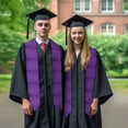 thumbnail image 7 of Haiem Glitter Purple Pattern Graduation Stole 2024 | Premium Satin Sash for Graduation Ceremony, 7 of 7