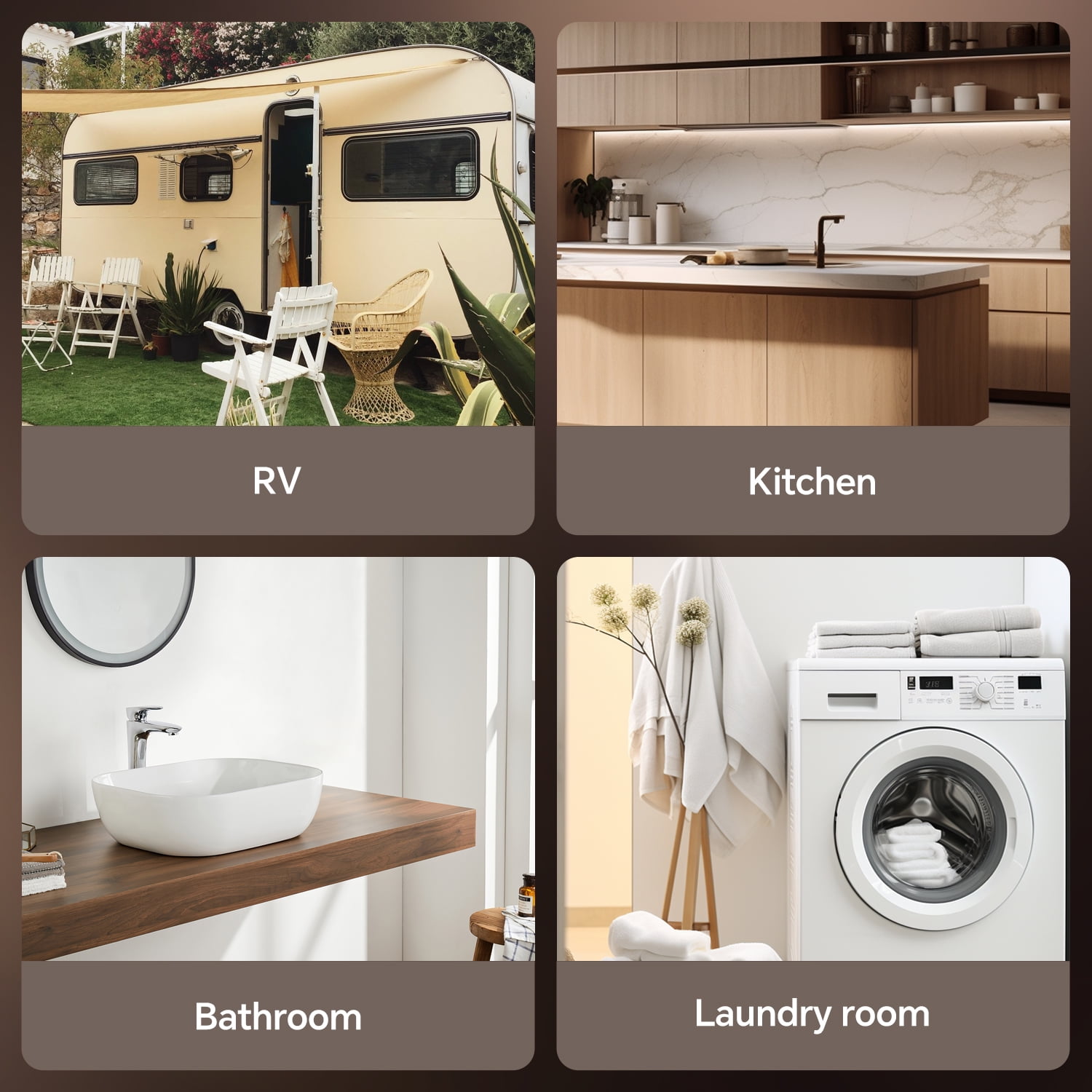 Ranein 4.0 Gal Mini Tank Water Heater, 1440W 110V Under Sink Point of Use Hot Water Heater, Wall/Floor Mount