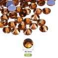 thumbnail image 2 of Uxcell 2880 Pcs Strass Hotfix Gemas de Cristal de Vidrio Planas SS8 2.5mm Dorado, 2 of 5