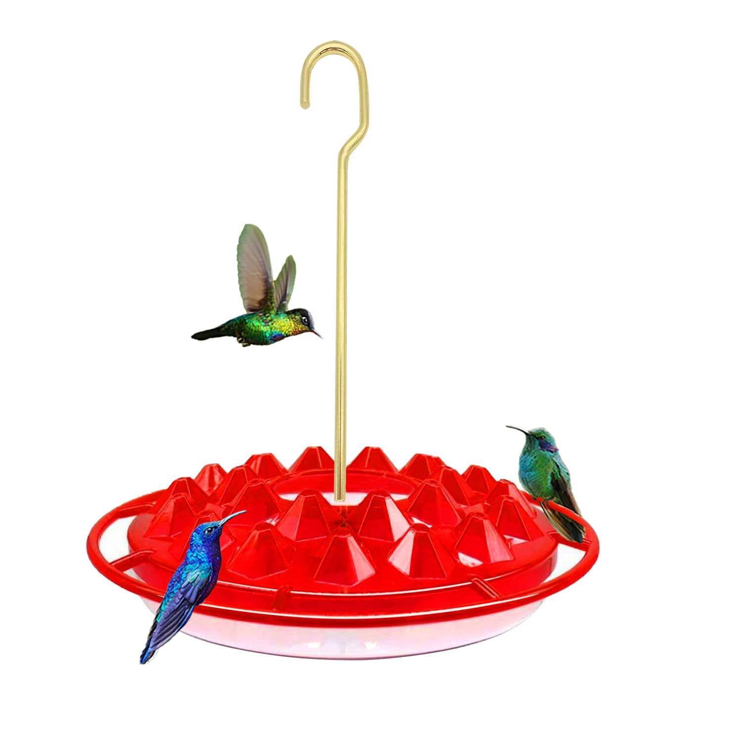 iMucci Hanging Hummingbird Feeders for 25 Feeding Ports, Leak-Proof, Easy to Clean and Fill, Hummingbird Feeders for Outdoors, Windows, Deck, Patio, Garden