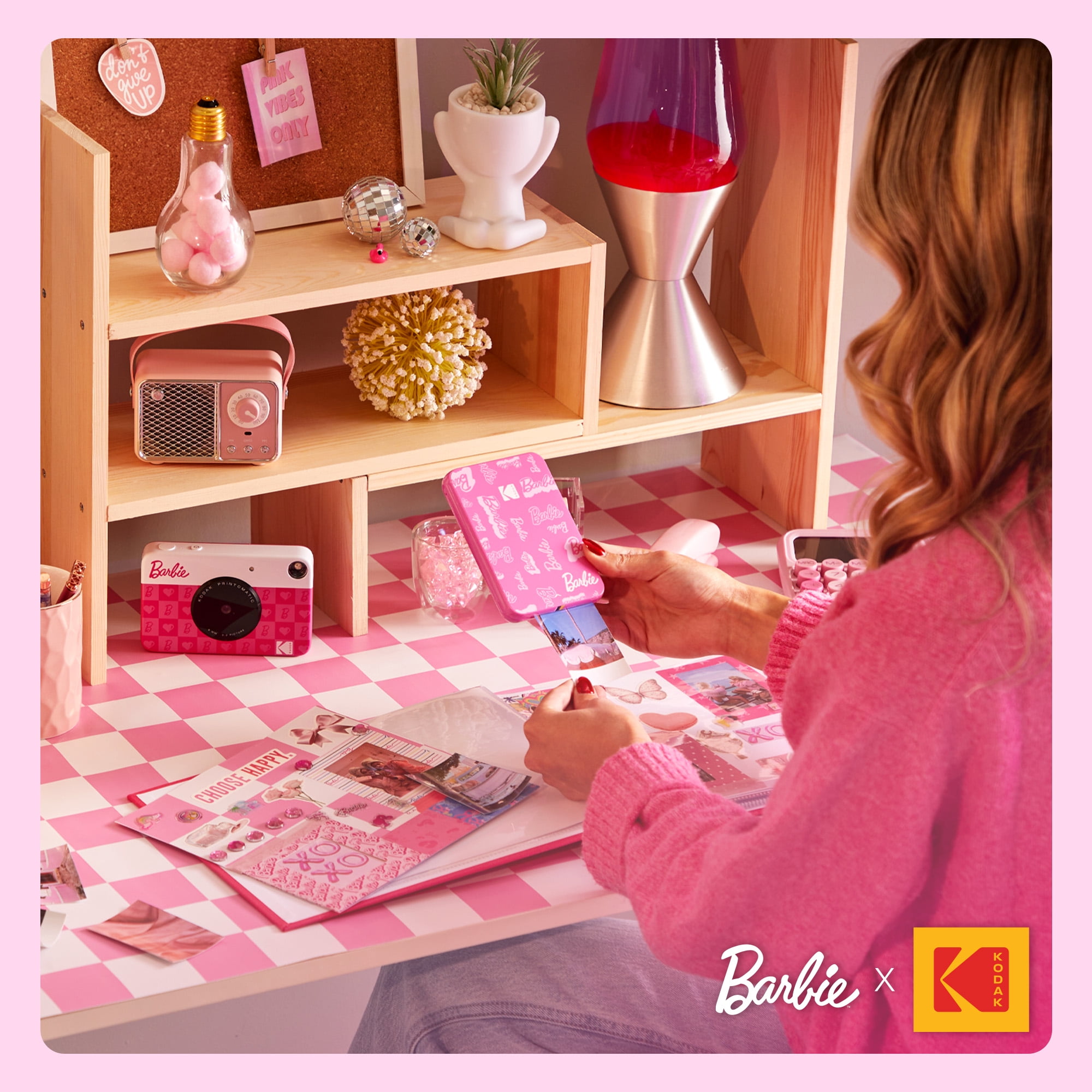 Barbie x Kodak Step Slim Wireless Instant Portable Photo Printer, 2x3" Color Instant Photo Printer