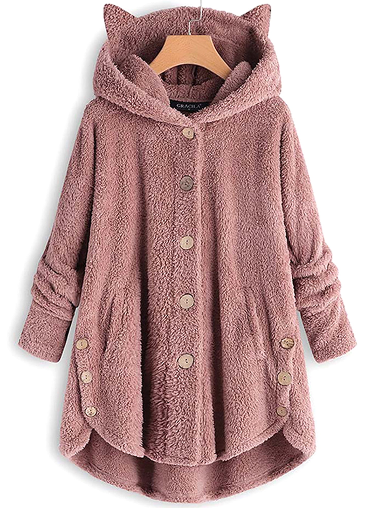teddy bear jacket with hood and ears