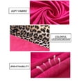 thumbnail image 4 of TIYOMI 3X Plus Size Tops For Women Leopard Tunics Short Sleeve Gaphic Summer Shirts Round Neck Color Block Blouses Hot Pink Casual Tees 3XL 22W 24W, 4 of 5