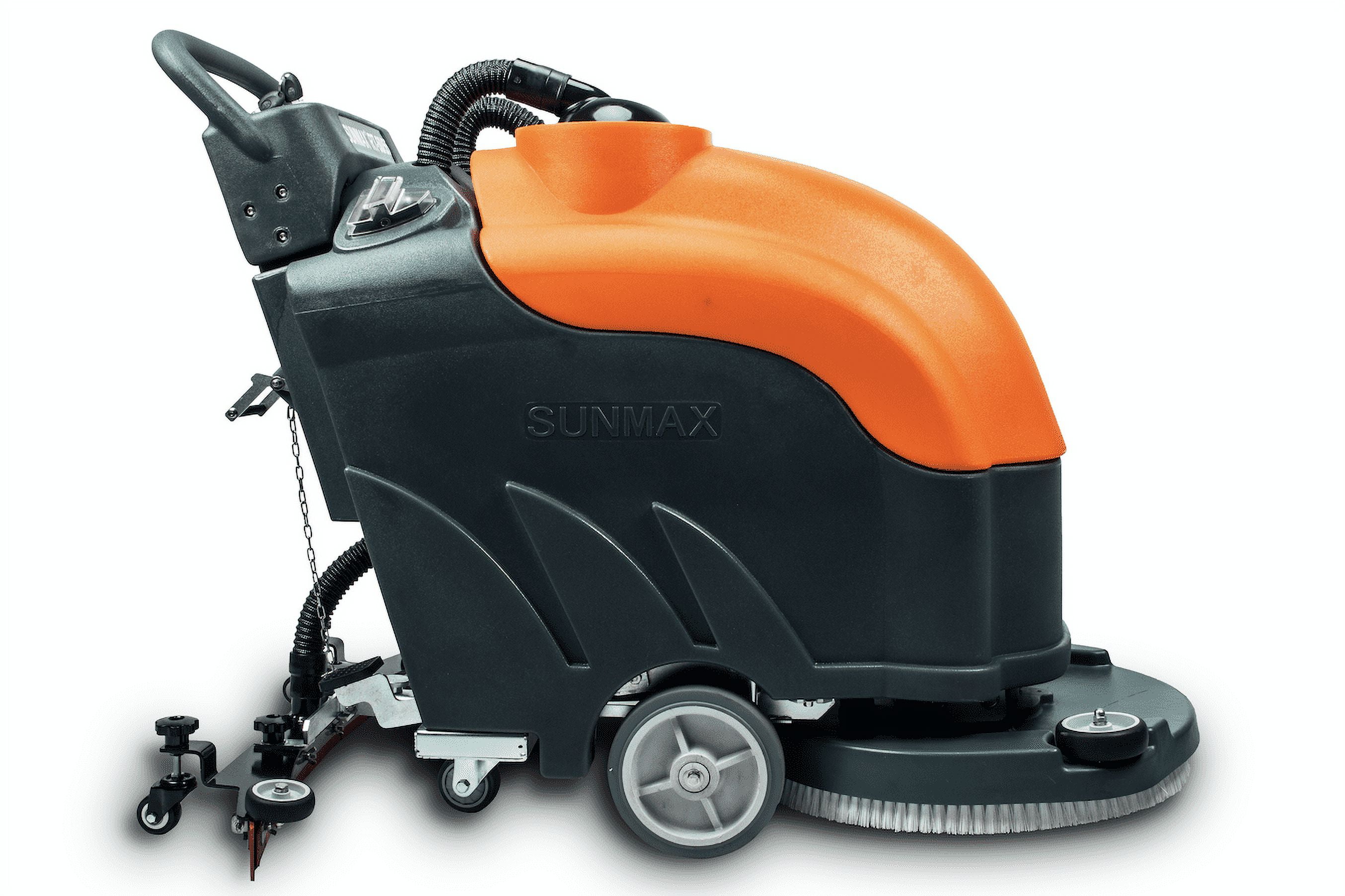 Fixturedisplays Ride-On Driving Floor Scrubber Machine Battery Powered Warehouse Industrial Cleaner 21 Inches Clean Width, 3000M2/H Clean