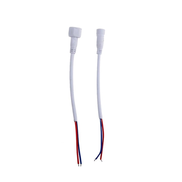Conector impermeable,Cable macho hembra,Conector macho,Conectores de cables,Conector de cable 20AGW,Conector LED de 2 pines