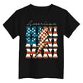 thumbnail image 4 of Gubotare Boys American Flag Shirt Toddler Long Tops Preschool T Shirt Cute Boys Girls Round Neck T Shirt Funny Casual Short Sleeve T Shirt (Black,Size 9-10 Years), 4 of 4