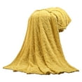thumbnail image 2 of Neoyler Fleece Throw Blanket for Couch Gift with Super Soft Cozy Flannel Suit for Women Warmth on Cold Nights Washable 59.1x78.8in Yellow, 2 of 4