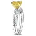 thumbnail image 3 of Everly Women's Sapphire 14k Two-tone Gold Bridal Set, 3 of 7