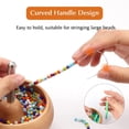 thumbnail image 3 of 8 PCS Big Eye Beading Needles with Curved and Straight Handle, 5.3 Inch Stainless Steel Beading Needles for Bead Spinner, String Beads Needles for Beading Bracelets, Necklaces, 3 of 5