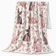 thumbnail image 2 of Playful Sphynx Cats Pink Hearts Flowers Sweet Cat, Playful Pet Portrait Pattern, Warm Flannel Blanket for Living Room and Bedroom, Cat Lovers Just Because Gift, Pet Lover Home Decor, 2 of 9