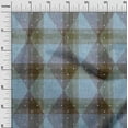 thumbnail image 3 of oneOone Rayon Turquoise Blue Fabric Check Argyle Dot Fabric For Sewing Printed Craft Fabric By The Yard 56 Inch Wide, 3 of 5