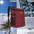 thumbnail image 6 of Camping Cooler Backpack 30 45 Cans, Soft Backpack Coolers Insulated Leak Proof Travel Cooler Bag  Lunch Picnic Beach Work Trip Thermal Bag Drink Beverage  Bag Cooler, 6 of 6
