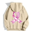 thumbnail image 6 of Shadoumai Womens Breast Cancer Awareness Hoodies Full Zip Up Jacket Ribbon Graphic Oversized Sweatshirt Jackets Fall Winter Clothes, 6 of 6