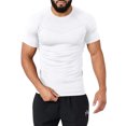 thumbnail image 2 of pstuiky camisetas de hombre, Camiseta deportiva informal de manga corta con cuello redondo y color liso para hombre ropa de hombre xxxl, 2 of 6