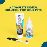 RADIUS Soft Bristle Organic Pet Toothbrush for Dogs and Cats