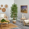 thumbnail image 4 of Nearly Natural 75" Bamboo Artificial Tree in Handmade Natural Jute and Cotton Planter, 4 of 4