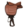 thumbnail image 2 of 17" Western Horse Bareback Treeless Leather Saddle Pleasure Trail Riding 49103TN, 2 of 3
