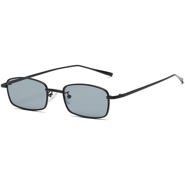 FEISEDY Vintage Slender Square Sunglasses Retro Small Metal Frame Candy Colors B2295