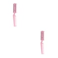 thumbnail image 2 of Seitruly Peine de afeitar para el cabello, producto de belleza de doble cara, dispositivo de corte de cabello, accesorios de afeitado de cabello Rosado 2piezas, 2 of 6