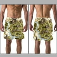 thumbnail image 3 of luoweisi Men's Beach Shorts Quick Dry Swim Trunks with Mesh Lining Map L, 3 of 5